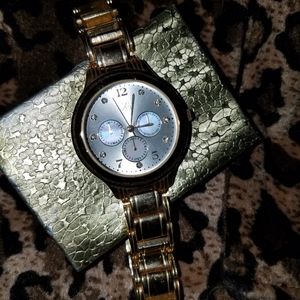 JS Gold Toned Classy Watch 8.5"